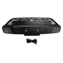 Matsort kofangergitter foran til 2013-2017 Ford Transit personbiler med LED-lys