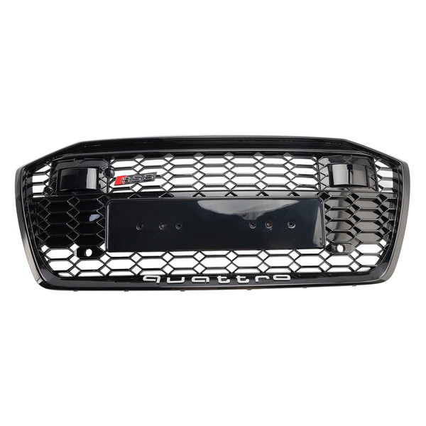 RS6 stil bikakeformad frontgrill för Audi A6/S6 2019-2023 med ACC