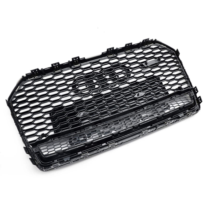 2016-2018 Audi A6 S6 C7 C7PA RS6 Style Honeycomb Mesh Front Grill Grill Svart