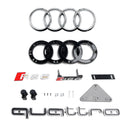 Přední grilovací mřížka RS6 Style pro Audi A6 S6 C7 C7PA 2016-2018 Honeycomb Mesh Black