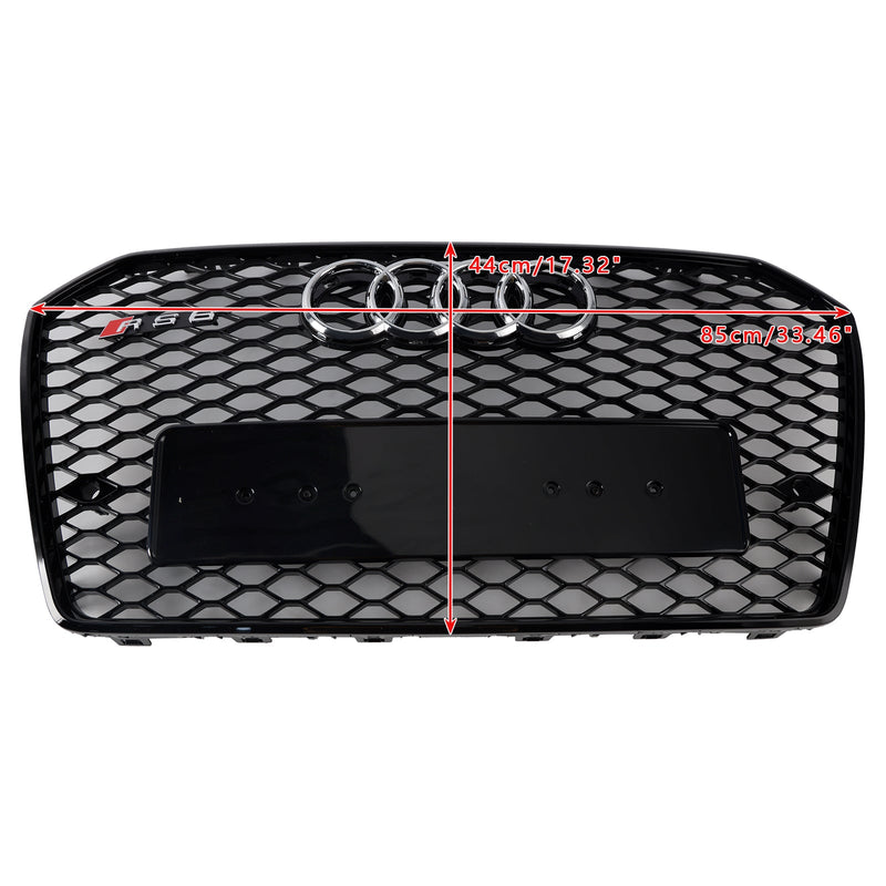 2016–2018 Audi S6 (C7) C7PA Facelift RS6 Style Frontgrill mit Wabengitter