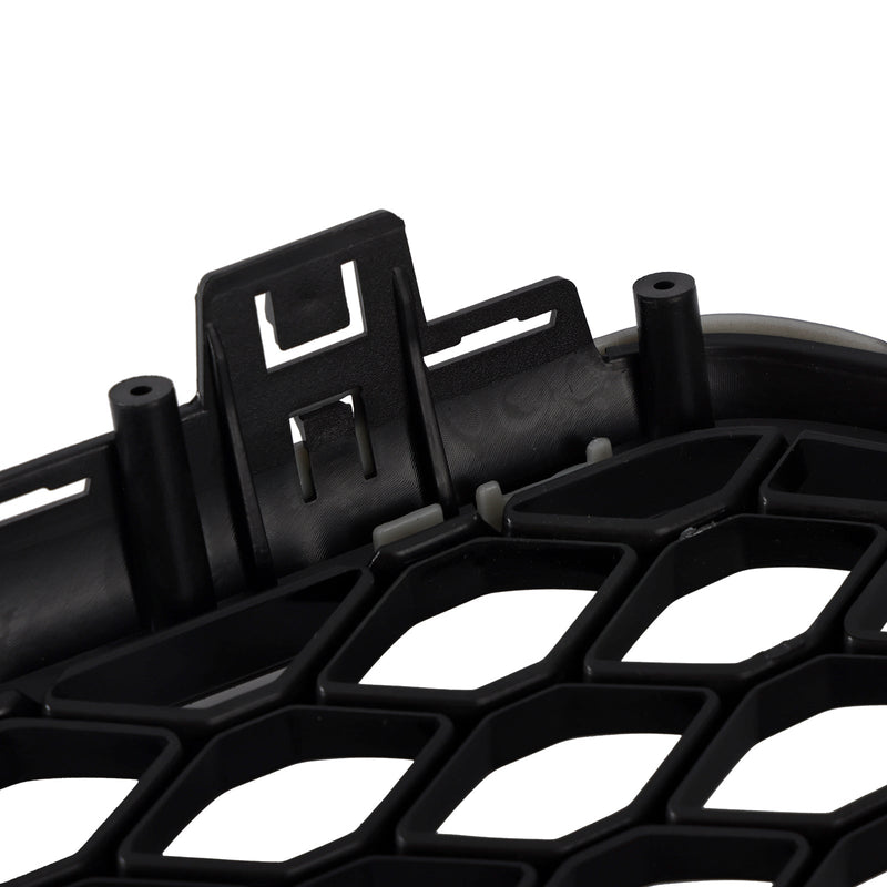 RS6 Style Frontgrill mit Wabengitter für Audi A6 S6 C7 2016–2018, Schwarz