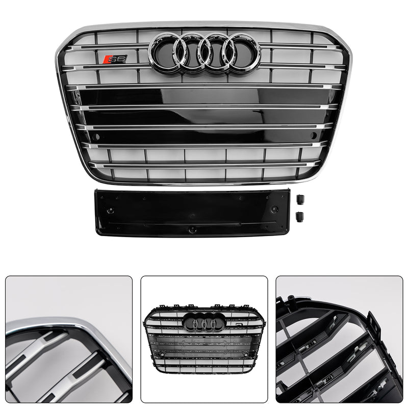 2012–2015 Audi A6 C7 S6 Stil Frontstoßstangengrill Kühlergrill Chrom
