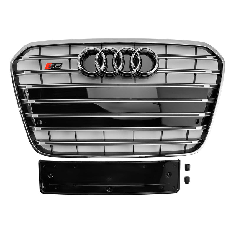 2012–2015 Audi A6 C7 S6 Stil Frontstoßstangengrill Kühlergrill Chrom