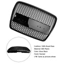 Schwarzer Honigwaben-Stoßfängergrill für Audi A6 C6 2008-2011 Facelift