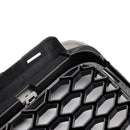 Schwarzer Honigwaben-Stoßfängergrill für Audi A6 C6 2008-2011 Facelift
