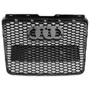 2008-2011 Audi A6 C6 Facelift Black Front Grill Honeycomb Grille Bumper