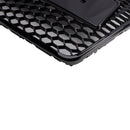2008-2011 Audi A6 C6 Facelift Black Front Grill Honeycomb Grille Bumper