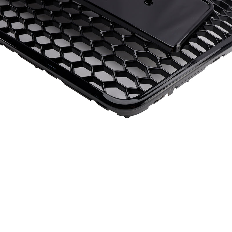 Czarna osłona zderzaka o strukturze plastra miodu do Audi A6 C6 2008-2011 po liftingu