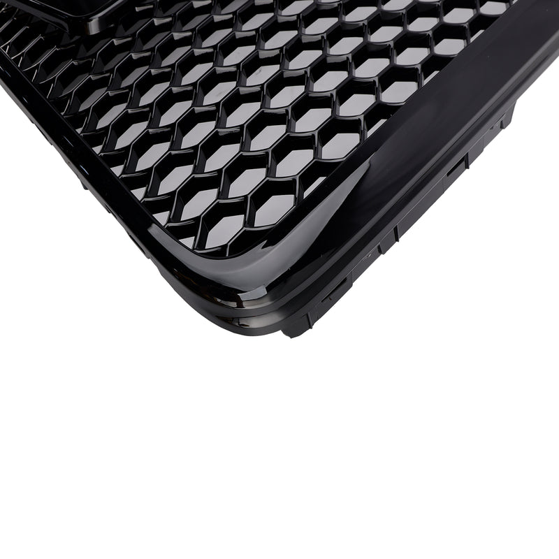 Czarna osłona zderzaka o strukturze plastra miodu do Audi A6 C6 2008-2011 po liftingu