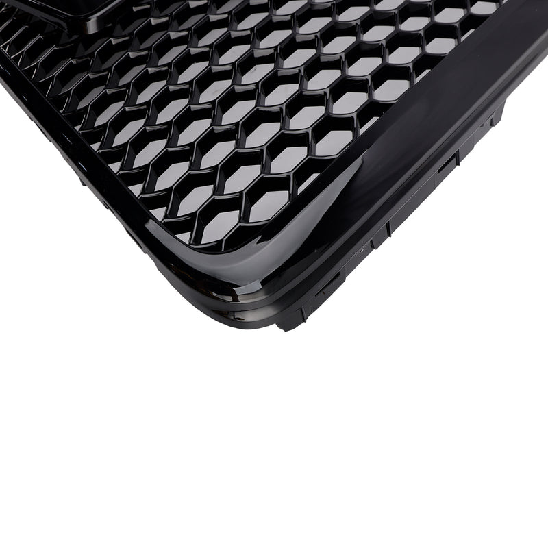 2008-2011 Audi A6 C6 Facelift Black Front Grill Honeycomb Grille Bumper