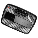 Czarna osłona zderzaka o strukturze plastra miodu do Audi A6 C6 2008-2011 po liftingu