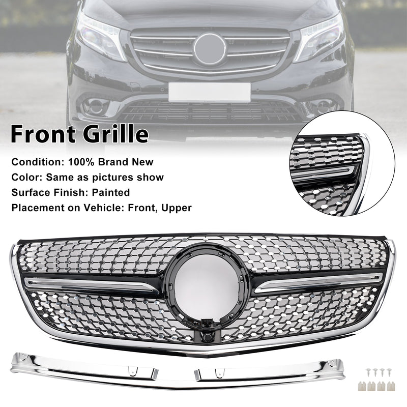 2014-2023 Chrom Frontstoßstangengrill für Mercedes Vito W447