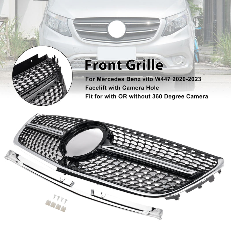 2014-2023 Chrom Frontstoßstangengrill für Mercedes Vito W447