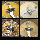 700 g Hochgeschwindigkeits-Getreidemühle Edelstahl Korn- und Saaten-Mühle für Zuhause & Gewerblich Feines Mehl, Stromsparend, Hochleistung 1800 W