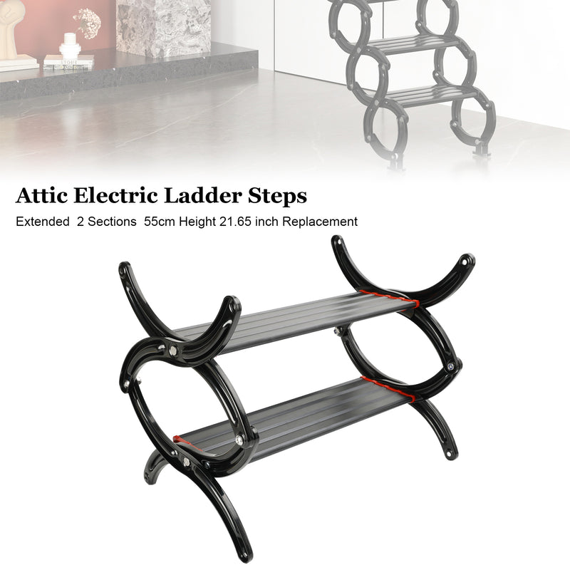 Elektrisk loftsstige uttrekkbar 2 seksjoner 55 cm Høyde 21,65" erstatning