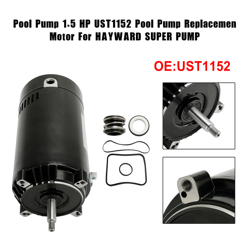 Poolpumpe 1,5 PS UST1152 Poolpumpe Ersatzmotor für HAYWARD SUPER PUMP