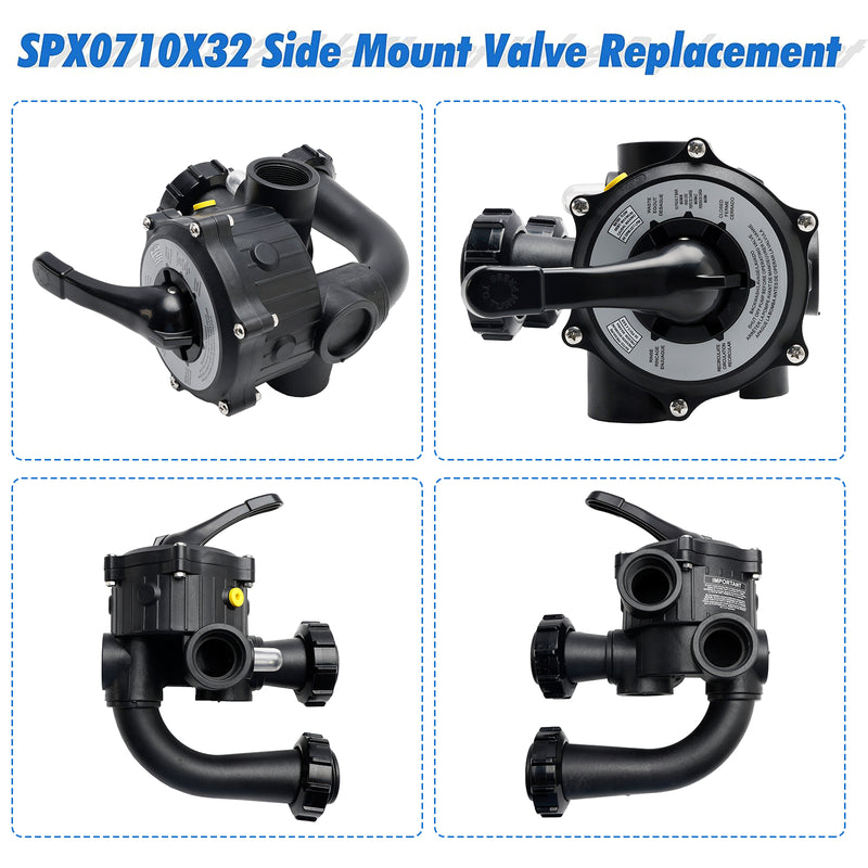 SPX0710X32 Vari-Flo Mehrwegeventil, 1,5 Zoll, passend für Pools der Serien Hayward S200 und S240