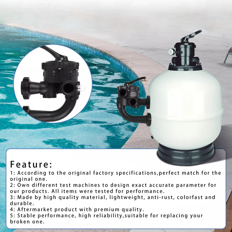 Válvula de controle multidirecional SP0710XR50 adequada para Hayward Pro-Series Vari-Flo