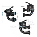 Válvula de controle multidirecional SP0710XR50 adequada para Hayward Pro-Series Vari-Flo