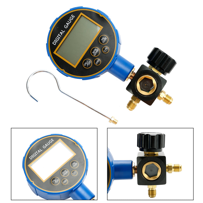 Digitales Manometer für Kältetechnik, HLK, Einzelverteilermanometer