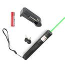 500 miles 532 nm 303 Green Laser Pointer Synlig lysstråle Lazer Pen + 18650 + oplader