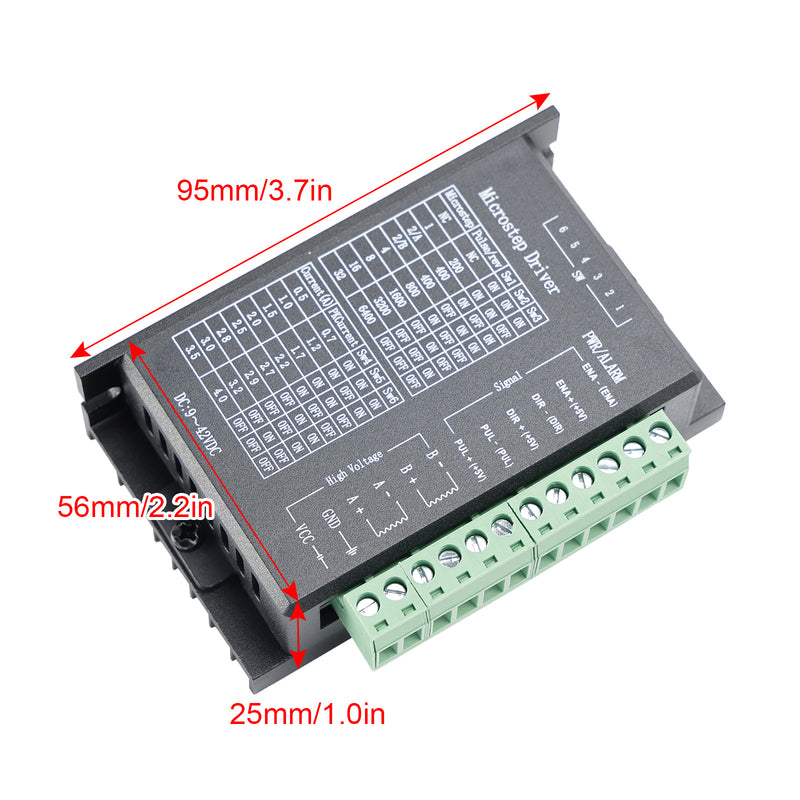 Stegmotordrivrutin TB6600 4A DC9-40V för Nema 17 Nema 23 42/57/86 motor