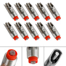 10 Stück Edelstahl-Tränke-Tränken-Werkzeuge 1/2" NPT-Gewinde Pig Hog Automatic DEPH Express