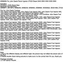 4 stk AR89564 blyantinjektor til John Deere 27333 2440 2520 2530 2535 2550