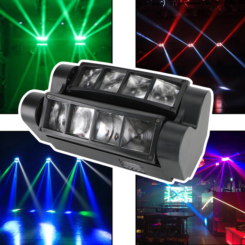 1/2/4PC 80W LED RGBW cabeza móvil etapa luz foco haz DMX DJ fiesta lámpara