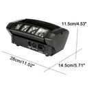 1/2/4PC 80W LED RGBW ruchoma głowica światło sceniczne reflektor wiązka DMX lampa imprezowa dla DJ-a