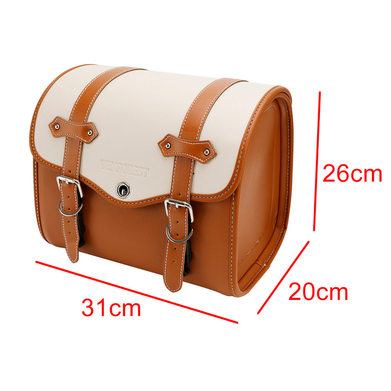 PU Lateral Traseira Bolsa Sela Bolsa Cor Combinando Bagagem Serve Para Motocicletas Scooter