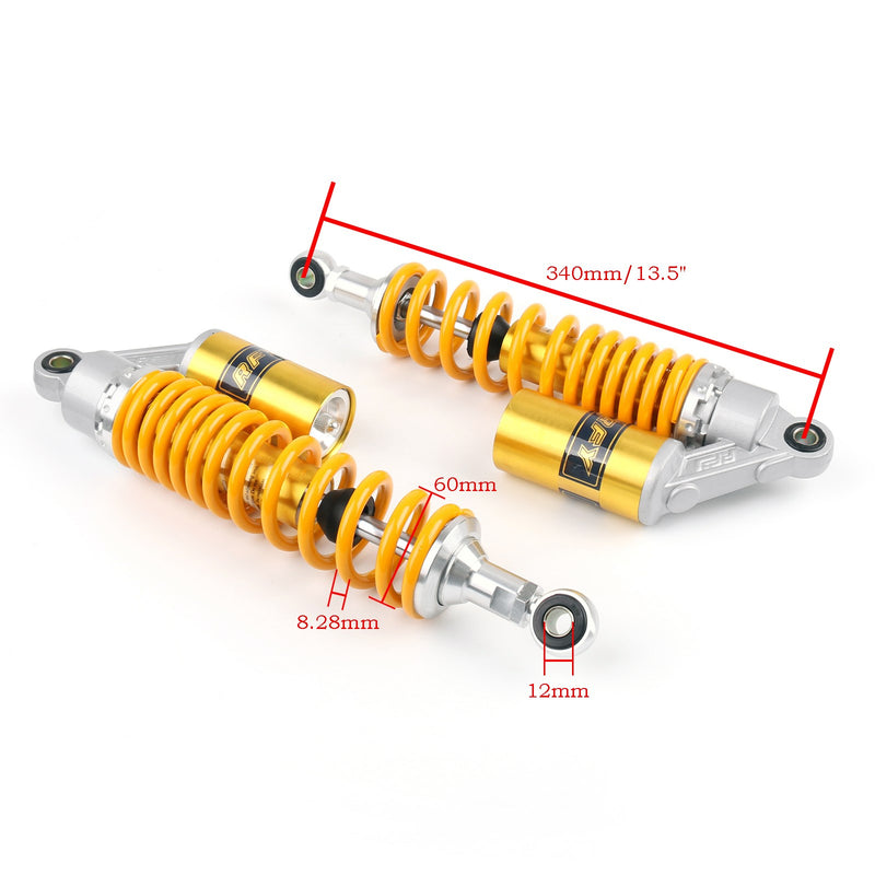 1 par 11" 280 mm motor bak støtdempere luftfjæring for Honda Yamaha