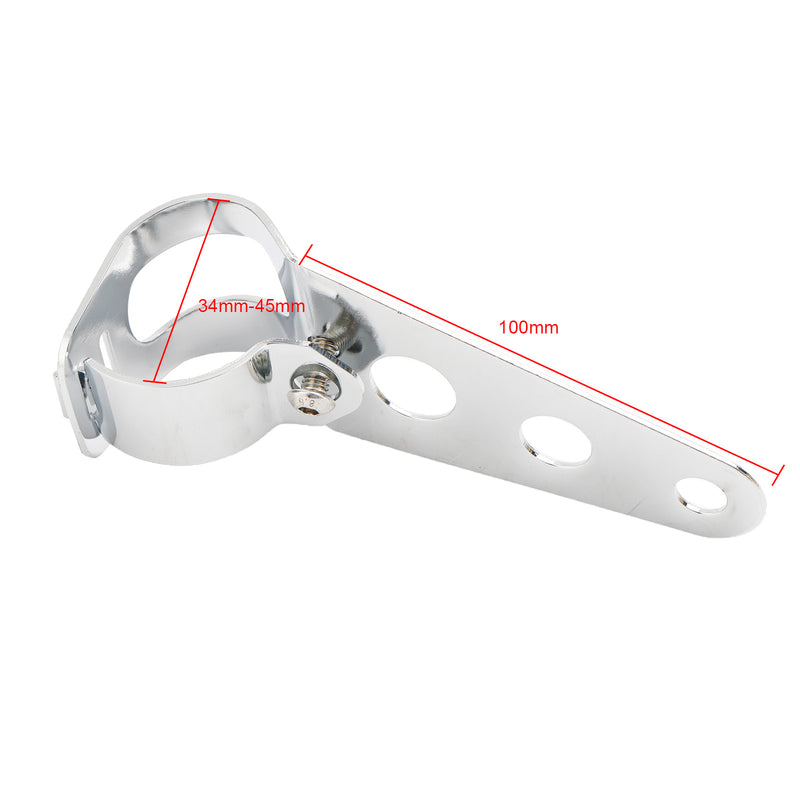 Tubo de garfo de montagem lateral universal suporte de farol Honda Suzuki Yamaha Superbike genérico