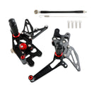 CNC hliníkové stupačky černé pro Suzuki GSX-R 1000 2007-2008 K8 K7 Generic