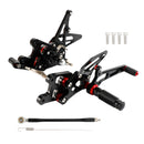 CNC hliníkové stupačky černé pro Suzuki GSX-R 1000 2007-2008 K8 K7 Generic