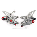Racing-Fußrasten-Fußrastenanlage Fußrasten-Set für Triumph Dayton 675 13–17 Grau
