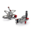 Racing-Fußrasten-Fußrastenanlage Fußrasten-Set für Triumph Dayton 675 13–17 Grau