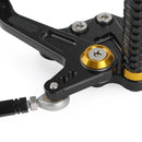 Fotstödssystem justerbar fotstödsdyna lämplig för Kawasaki Ninja 250/400 2018-2022 Generic