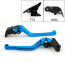 Alavancas de freio e embreagem longas para Honda CBR650F/CB650F 2014-2015 (F-18/H-65) Preto Genérico