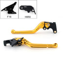 Alavancas de freio e embreagem longas para Honda CBR650F/CB650F 2014-2015 (F-18/H-65) Preto Genérico