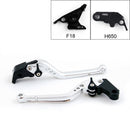 Alavancas de freio e embreagem longas para Honda CBR650F/CB650F 2014-2015 (F-18/H-65) Preto Genérico