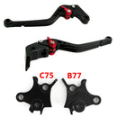 Alavanca de freio de embreagem de motocicleta longa adequada para BMW R1200GS Adventure (LC) 2014-2018 Genérico