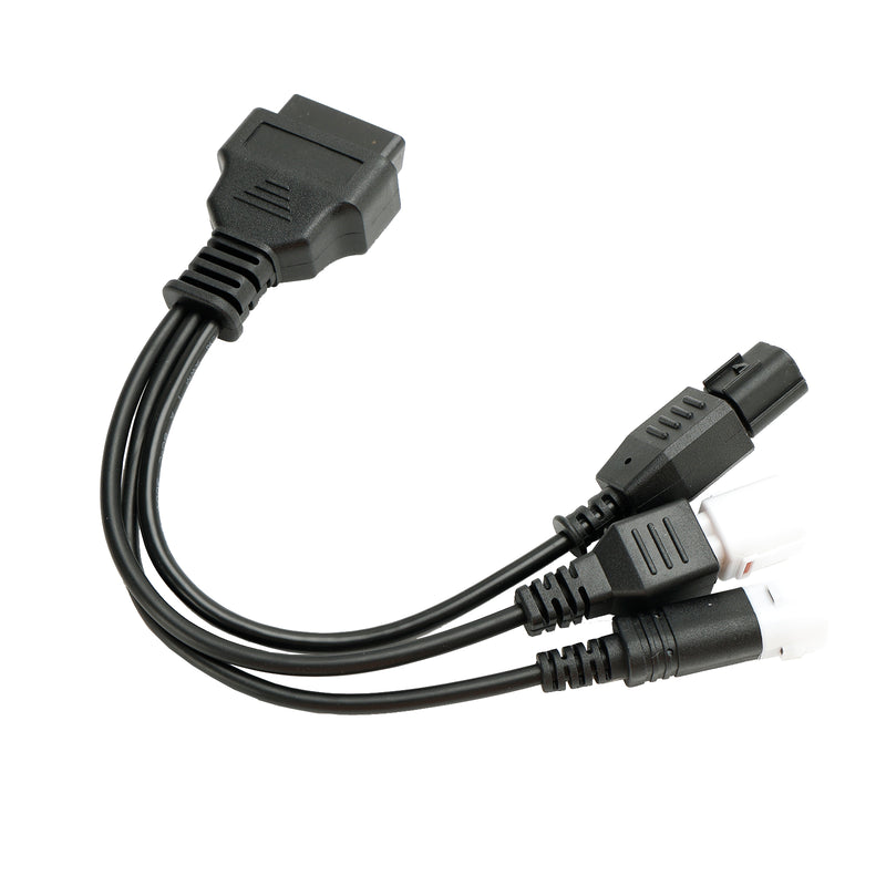 Conector adaptador de diagnóstico OBD2 2 en 1 de 3 pines y 4 pines para motocicletas Yamaha