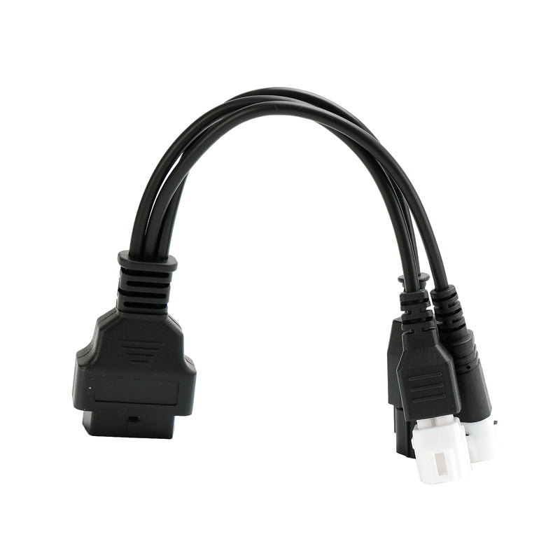 Conector adaptador de diagnóstico OBD2 2 en 1 de 3 pines y 4 pines para motocicletas Yamaha