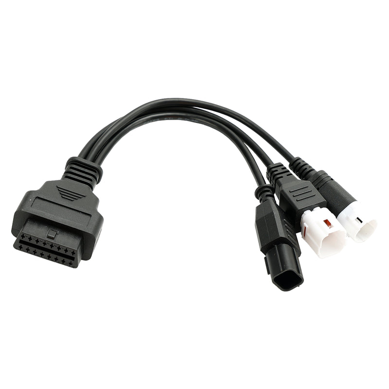 Conector adaptador de diagnóstico OBD2 2 en 1 de 3 pines y 4 pines para motocicletas Yamaha