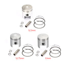 Piston Kit & Rings Set für Suzuki AH Ag 100 Adresse V100 91 - 00 STD (52,50 mm) 0,25 mm (52,75 mm) 0,50 mm (53 mm) Bohrung
