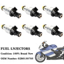 Boquilla de inyector de combustible para motocicleta, 6 uds., 0280150705, para BMW K1 K100 K1100 K1200 RS LT GT