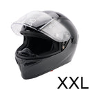 DOT Motorradhelm für Erwachsene, Street, Integralhelm, glänzend schwarz