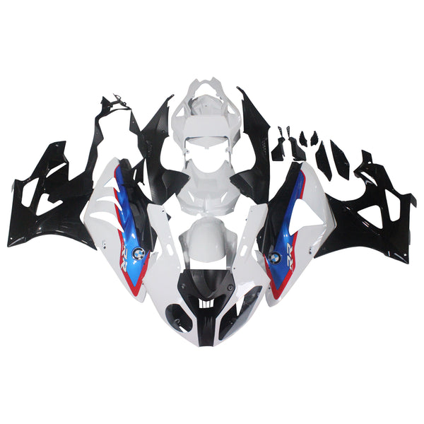 Fairings for 2009-2014 BMW S1000RR Hvit Svart SRR Generisk